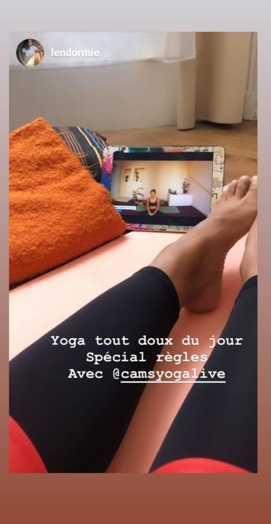 communauté insta cours de yoga en direct