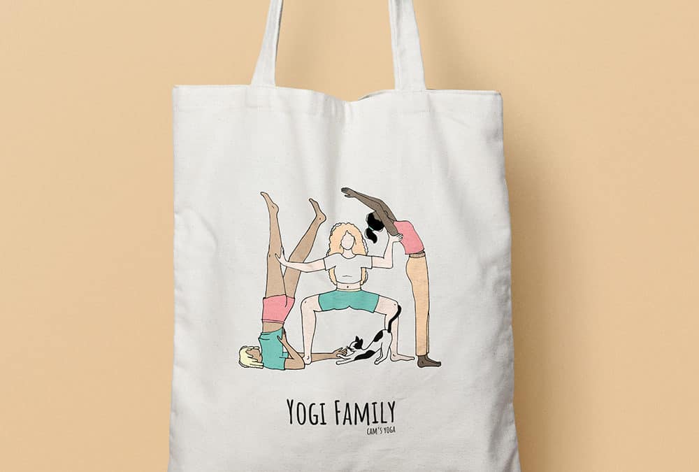 Tote bag #2 – Yogi Family (épuisé)